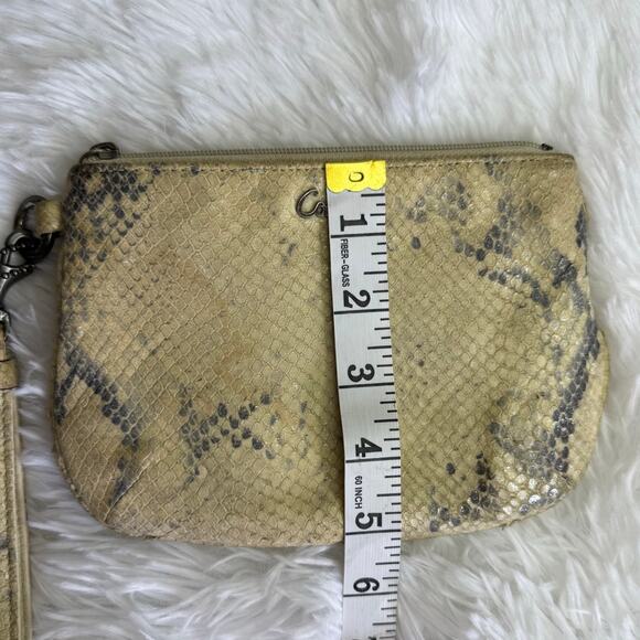 COACH Kristin Embossed Python Wristlet - Picture 9 of 9